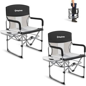 KingCamp Folding Camping Chair With Side Table