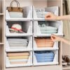 caktraie Folding Closet Organizers Storage Box