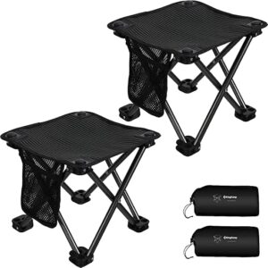 KingCamp Folding Lightweight Portable Camping Stool, 2 Packs