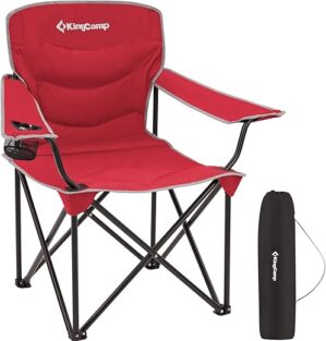 KingCamp Folding Oversized Portable Padded Quad Chair