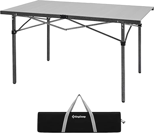 KingCamp Folding Portable Aluminum Roll Up Table