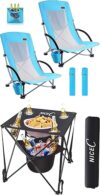 Nice C Folding Table And Chairs With Cooler