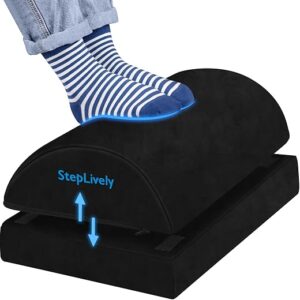 StepLively Foot Rest For Under Desk, Adjustable