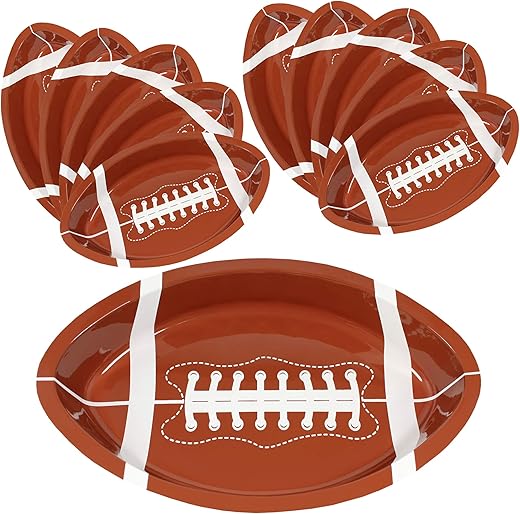 AnapoliZ Football Serving Trays | 10 Pcs Plastic