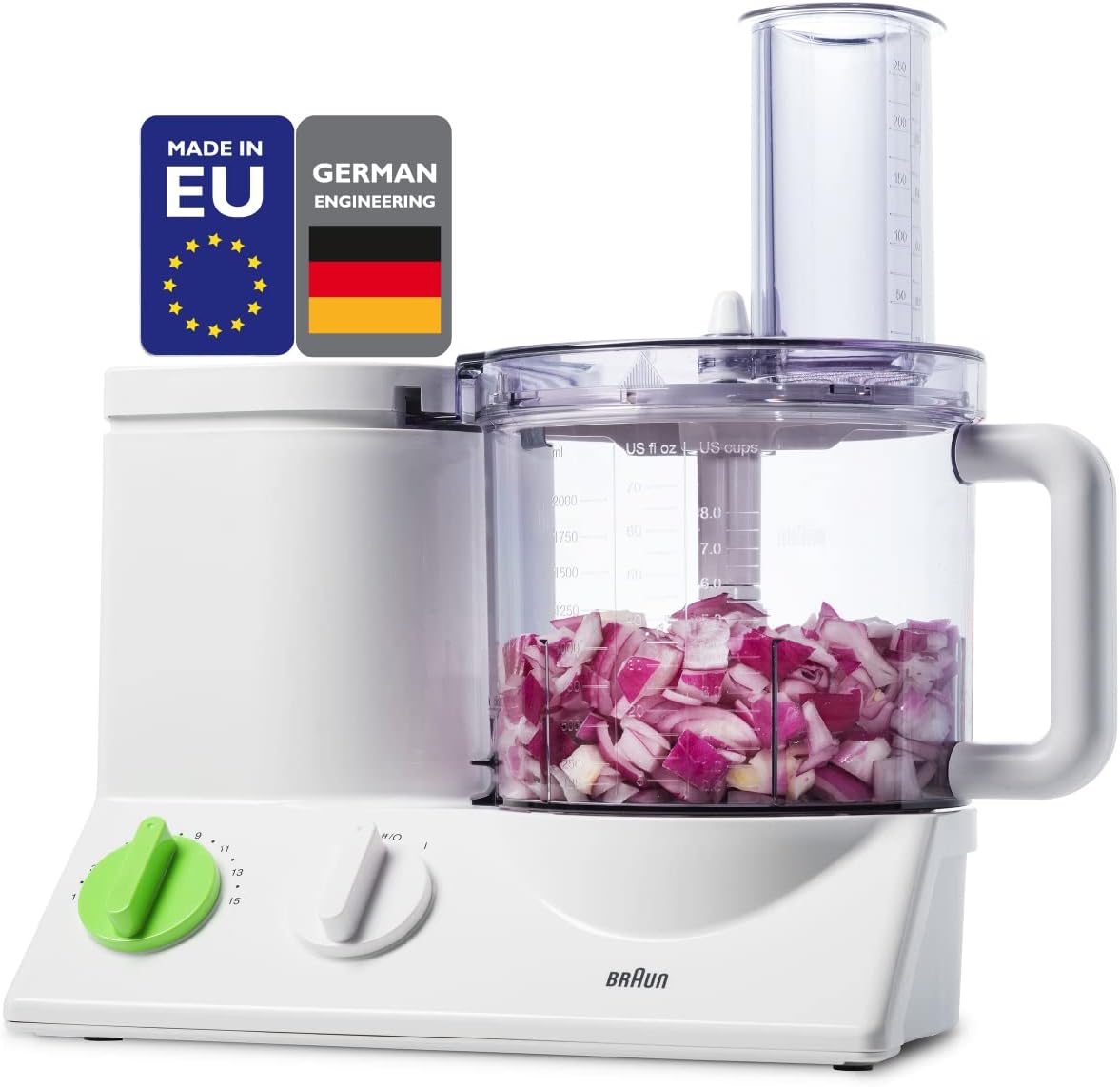 Braun FP3020 12 Cup Food Processor, White