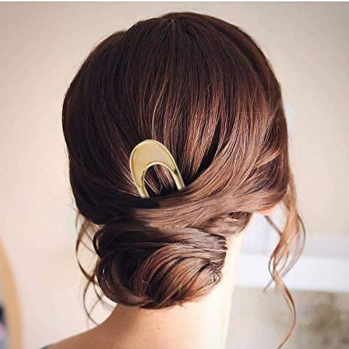 FRDTLUTHW U-Shaped Vintage Metal Hair Pins, 2PCS - Image 4