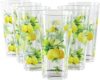 Reston Lloyd Fresh Lemons 19oz Acrylic Drinkware Set