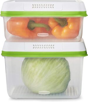 Rubbermaid FreshWorks Produce Storage Containers, 4-Piece Set