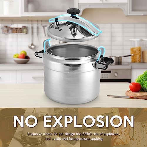 Fulgutonit 26 Quart Aluminum Pressure Cooker With Clamp Bar - Image 2
