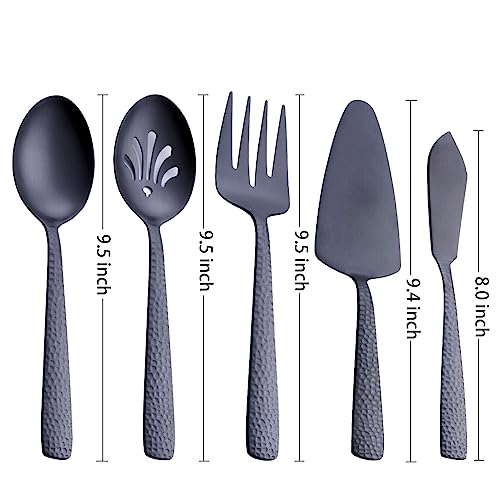 FULLYWARE Matte Black Large Serving Utensil Set - Image 3