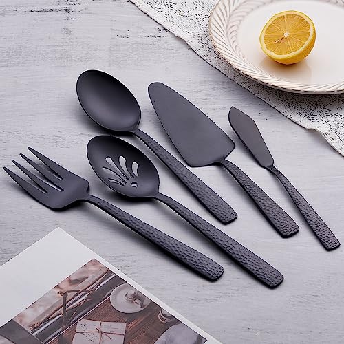 FULLYWARE Matte Black Large Serving Utensil Set - Image 2