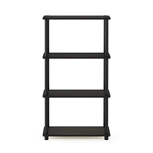 Furinno Turn-N-Tube 4-Tier Shelf Display - Espresso/Black - Image 4