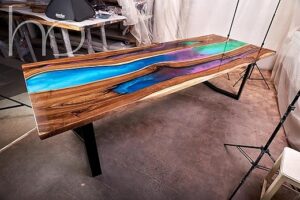 Generic Fusion Epoxy Dining Table (100x40)