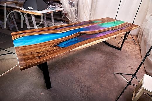Generic Fusion Epoxy Dining Table (100x40)
