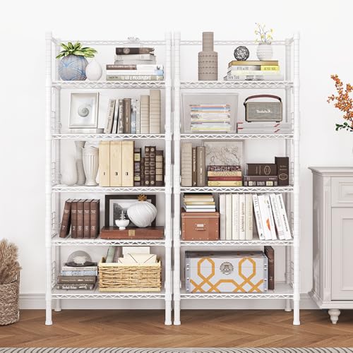 FUTASSI Metal Storage Rack, 5-Tier Narrow Bookshelf - Image 4