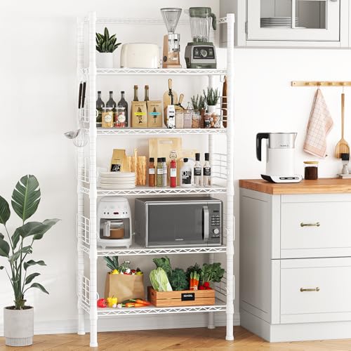 FUTASSI Metal Storage Rack, 5-Tier Narrow Bookshelf - Image 2