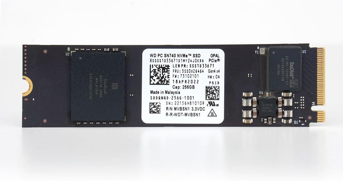 Western Digital Gamer 256GB M.2 2280 Gen4 PCIe NVMe SSD