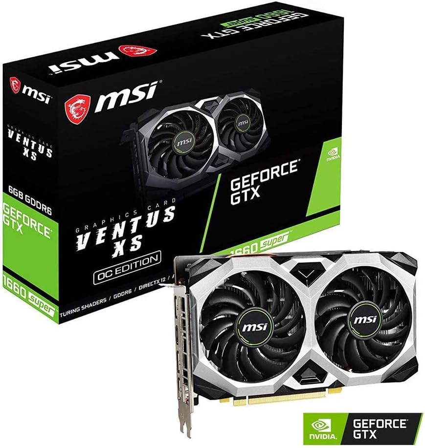 Nvidia Gaming GeForce GTX 1660 Super OC Graphics Card (GTX 1660 Super VENTUS XS OC)