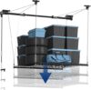 FLEXIMOUNTS Garage Lifting Metal Rack, 4×4 Ft