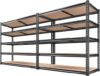 REIBII Garage Shelving, 72″ H, 2000LBS Adjustable
