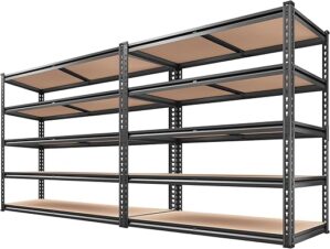 REIBII Garage Shelving, 72″ H, 2000LBS Adjustable