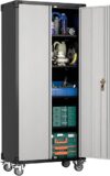 SUXXAN Garage Storage Cabinet With Wheels, 72