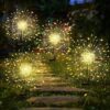 GIGALUMI Garden Outdoor Solar Lights 180LED 4Pack