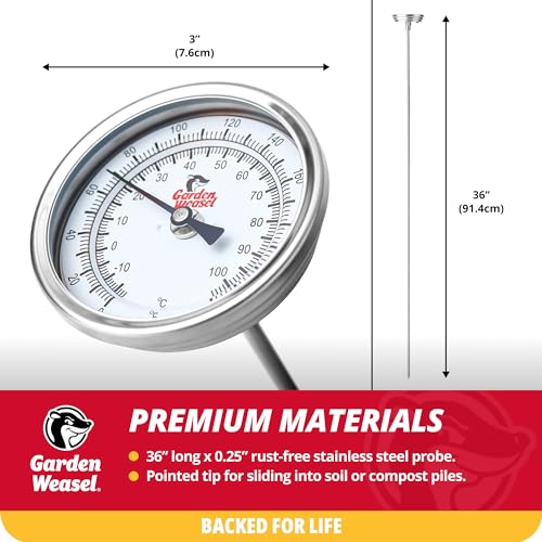GARDEN WEASEL Analog Soil & Composting Thermometer 98001-A - Image 5