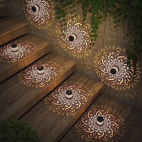 gardencave Solar Fence Lights Mandala Theme Waterproof - Image 3