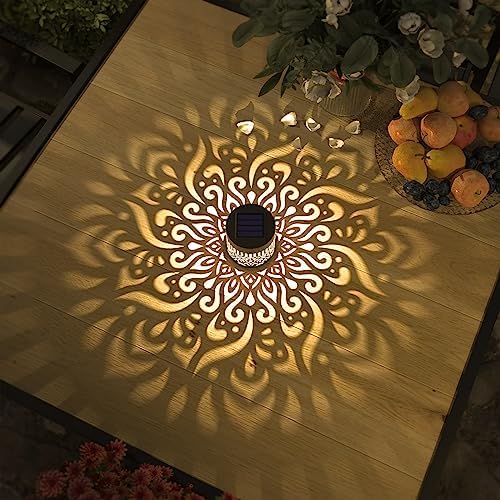 gardencave Solar Fence Lights Mandala Theme Waterproof - Image 5