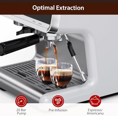 GarveeHome Espresso Machine With Grinder And Milk Frother - Image 4