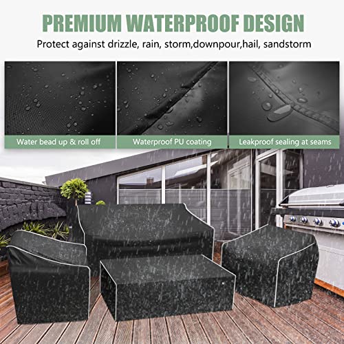 Gasadar Outdoor Furniture Waterproof Cover Set - Image 3