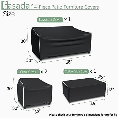 Gasadar Outdoor Furniture Waterproof Cover Set - Image 2