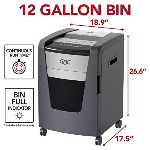 GBC 12 Sheet Micro-Cut Shredder, P-5 Level (WSM177003) - Image 2
