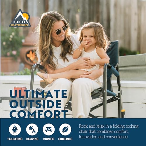 GCI Outdoor Freestyle Rocker With Side Table Chair - Image 3
