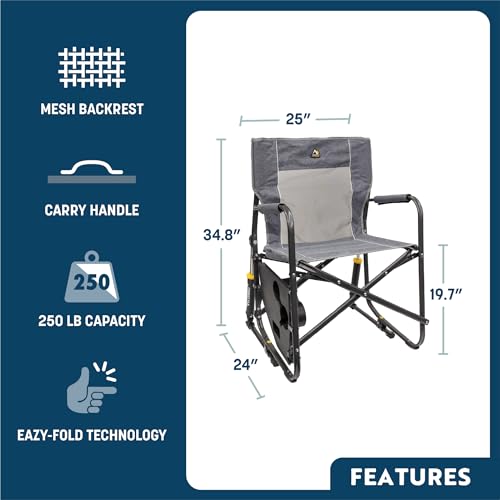 GCI Outdoor Freestyle Rocker With Side Table Chair - Image 2