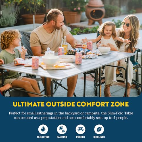 GCI Outdoor Portable Outdoor 4 Person Dining Table - Image 3