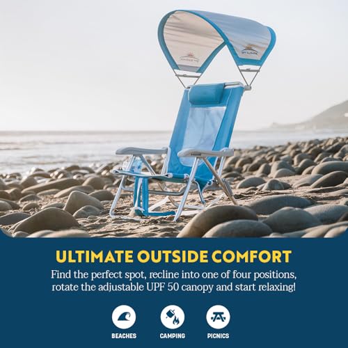 GCI Outdoor Sunshade Backpack Beach Reclining Chair - Image 4