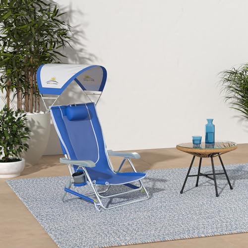 GCI Outdoor Sunshade Backpack Beach Reclining Chair - Image 2