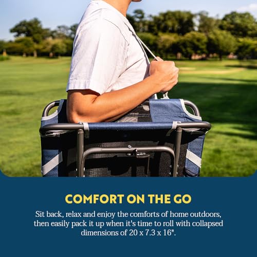GCI Outdoor Wide Stadium Chair With Adjustable Backrest - Image 5