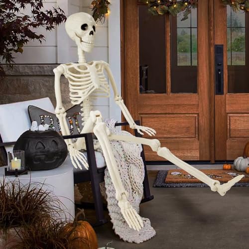 GCNBCNB Posable Human Skeleton, 36 Inch, White - Image 5