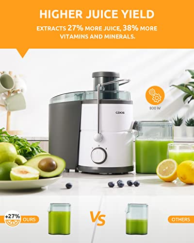 GDOR 800W Juicer Machine With 3β Chute - Image 2