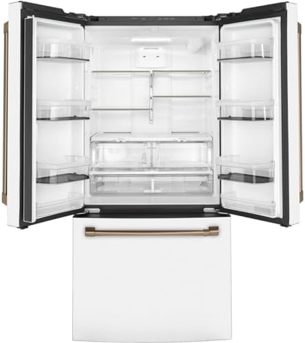 GE CWE19SP4NW2 French Door Refrigerator, Matte White - Image 3
