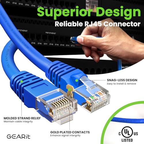 GearIT Cat 6 Ethernet Cable 3 Ft (10-Pack) - Image 4