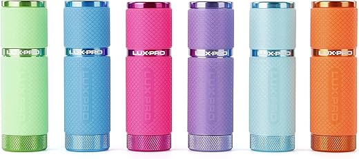 LUXPRO Gels Glow-in-the-Dark LED Flashlight LP395-6PK