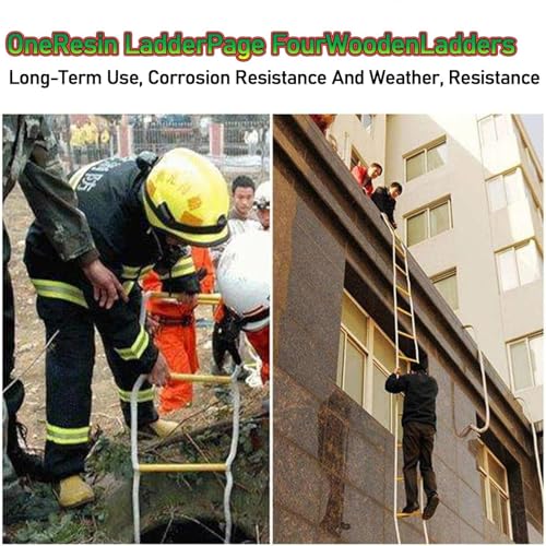 Generic 50ft Emergency Escape Rope Ladder IACAUQUDC-50M/164FT - Image 5