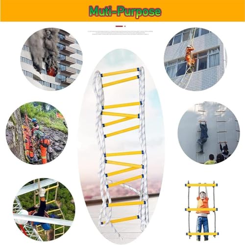 Generic 50ft Emergency Escape Rope Ladder IACAUQUDC-50M/164FT - Image 2