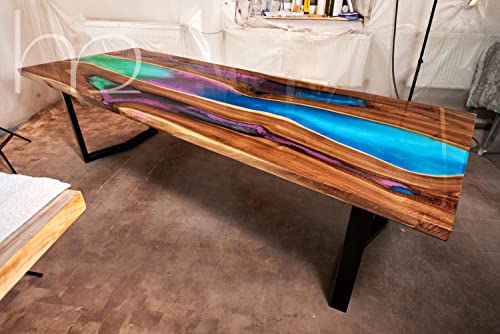 Generic Fusion Epoxy Dining Table (100x40) - Image 3