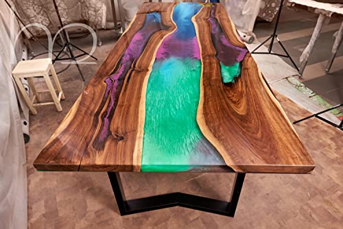 Generic Fusion Epoxy Dining Table (100x40) - Image 4