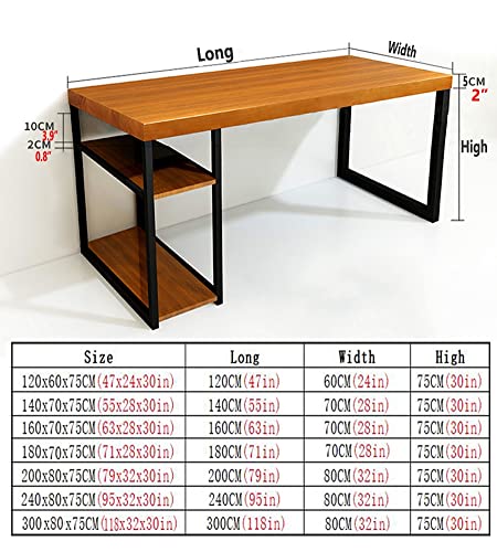Generic Industrial Style Solid Wood Desk - Image 2
